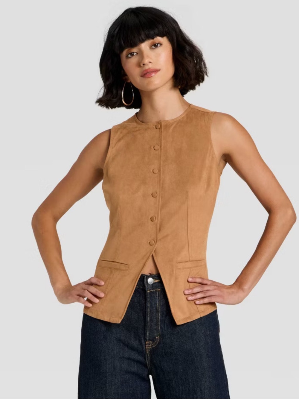 Faux Suede Fashion Vest - Universal Thread